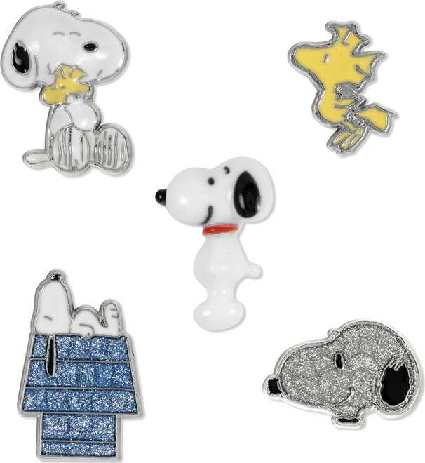 Peanuts Snoopy & Woodstock (sada 5 odznaků) Sada odznaků vícebarevný - Merchstore.cz