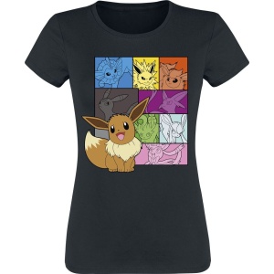 Pokémon Evoli - Eeveelutions Dámské tričko černá - Merchstore.cz