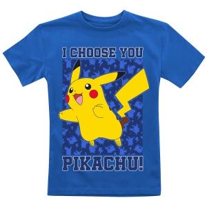 Pokémon Kids - Pikachu - I Choose You detské tricko modrá