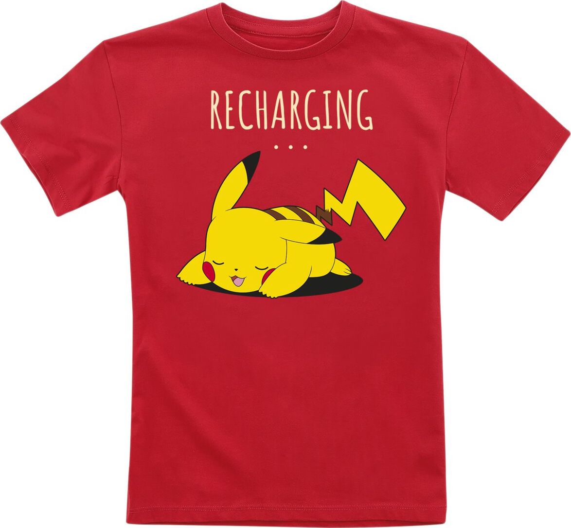 Pokémon Kids - Pikachu - Recharging detské tricko červená - Merchstore.cz Pokémon Kids - Pikachu - Recharging detské tricko červená - Merchstore.cz