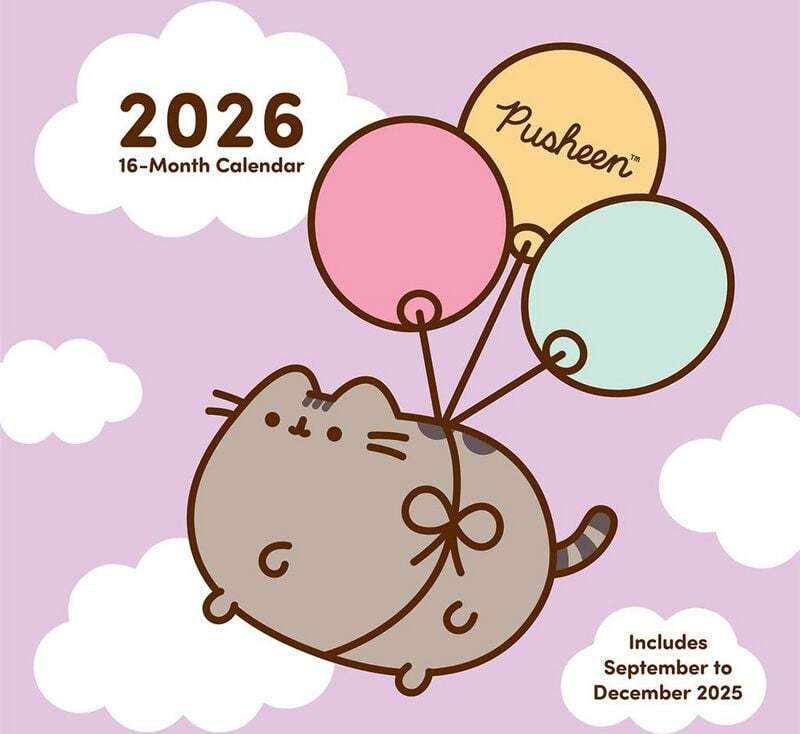 Pusheen Balloons Nástenný kalendář vícebarevný - Merchstore.cz