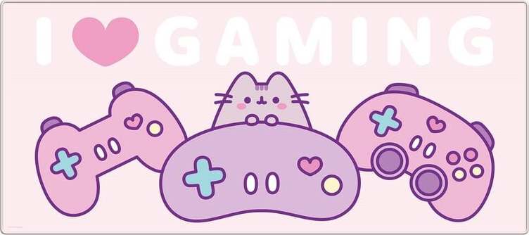 Pusheen I Love Gaming podložka pod myš vícebarevný - Merchstore.cz