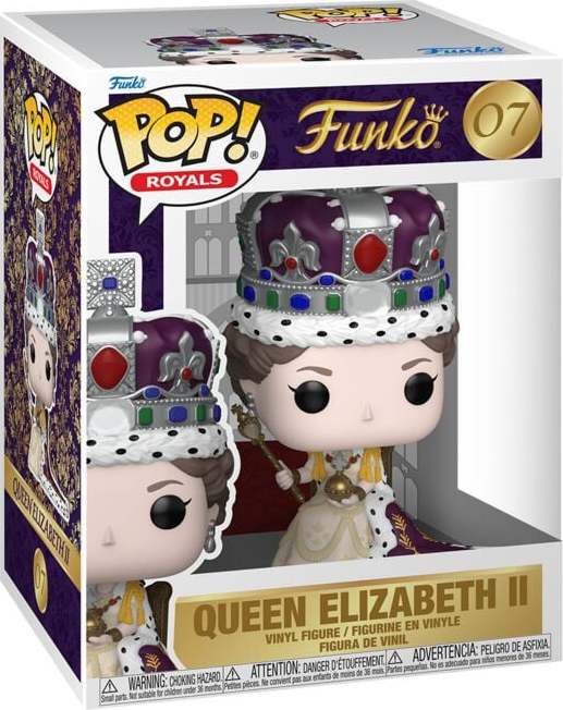 Queen Elizabeth II 100th- Queen Elizabeth II Coronation (Pop! Premium) 07 Sberatelská postava standard - Merchstore.cz Queen Elizabeth II 100th- Queen Elizabeth II Coronation (Pop! Premium) 07 Sberatelská postava standard - Merchstore.cz
