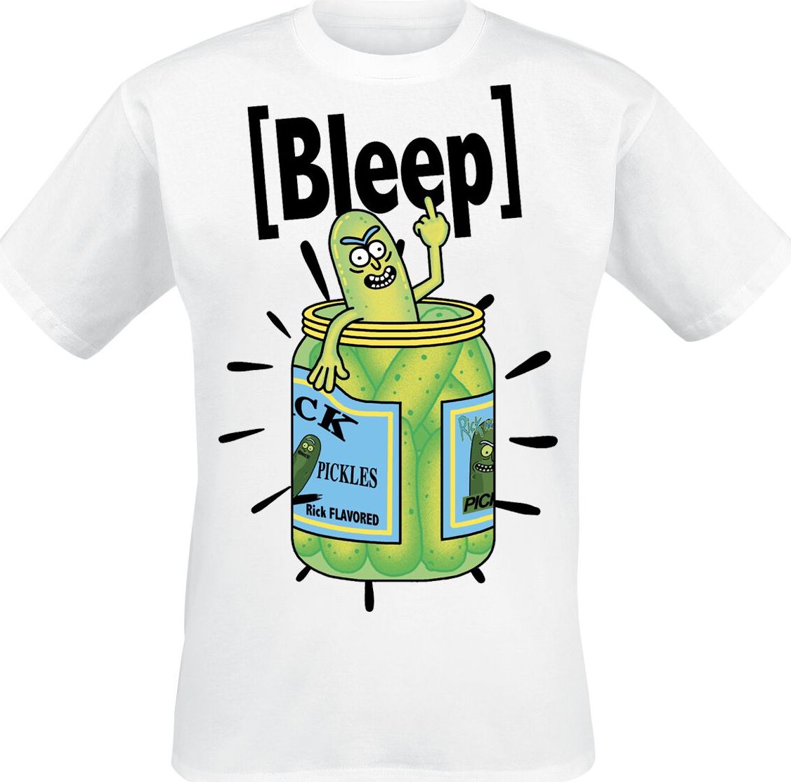 Rick And Morty I´m A Bleep Pickle Tričko bílá - Merchstore.cz