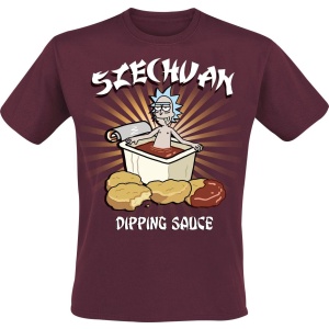 Rick And Morty Swechuan Tričko burgundská červeň - Merchstore.cz