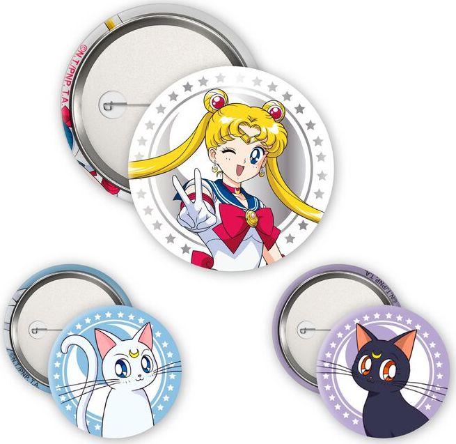 Sailor Moon Sailor Moon Sada odznaku vícebarevný - Merchstore.cz