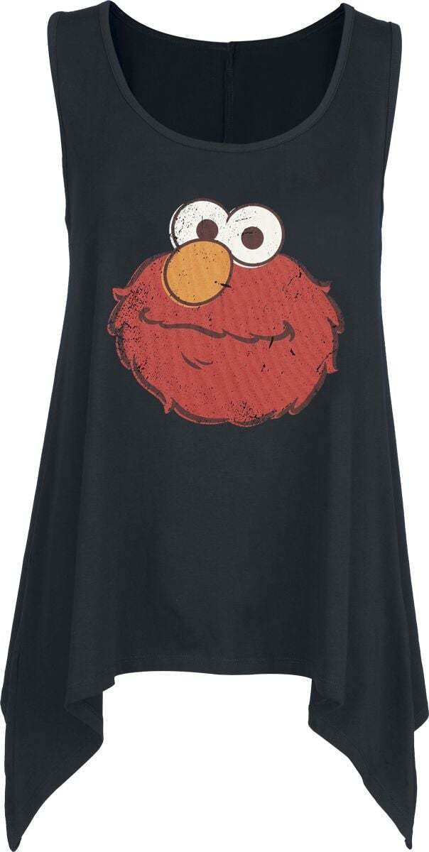 Sesame Street Elmo Dámský top černá - Merchstore.cz Sesame Street Elmo Dámský top černá - Merchstore.cz