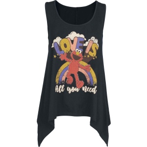 Sesame Street Elmo - Love Is All You Need Dámský top černá