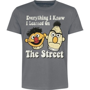 Sesame Street Ernie und Bert - Everything I Know I Learned On The Street Tričko vícebarevný