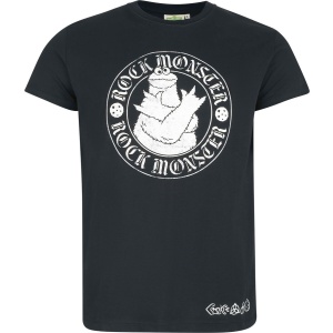 Sesame Street Krümelmonster - Cookie Monster - Rock Monster Tričko černá - Merchstore.cz