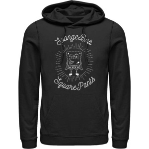 SpongeBob SquarePants SpongeBob Outline Mikina s kapucí černá