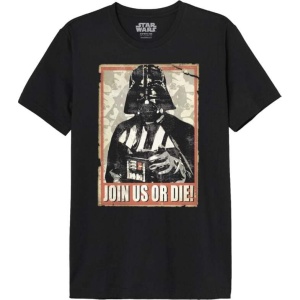 Star Wars Darth Vader - Join Us Or Die! Tričko černá - Merchstore.cz
