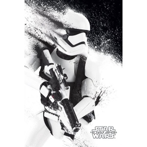 Star Wars Episode VII - Stormtrooper plakát cerná/bílá