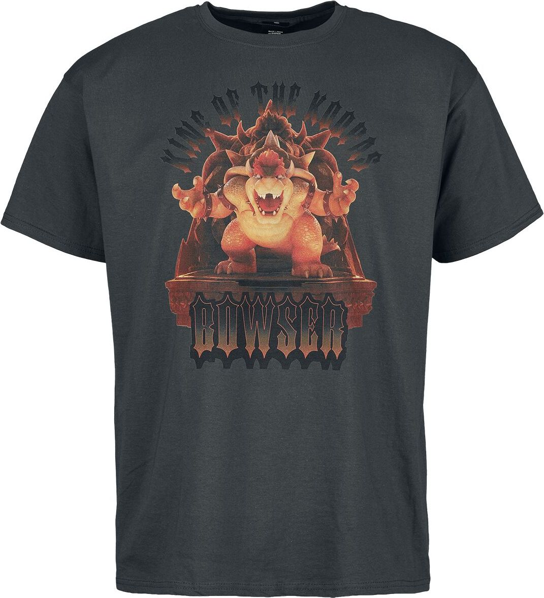 Super Mario Bowser - King Of The Koopas Tričko šedá - Merchstore.cz Super Mario Bowser - King Of The Koopas Tričko šedá - Merchstore.cz