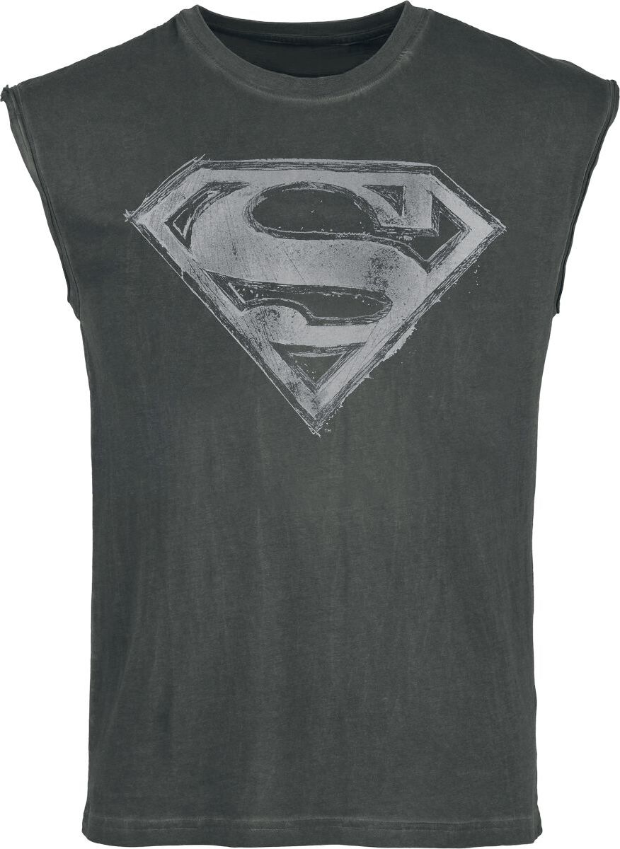 Superman Logo Tank top černá - Merchstore.cz