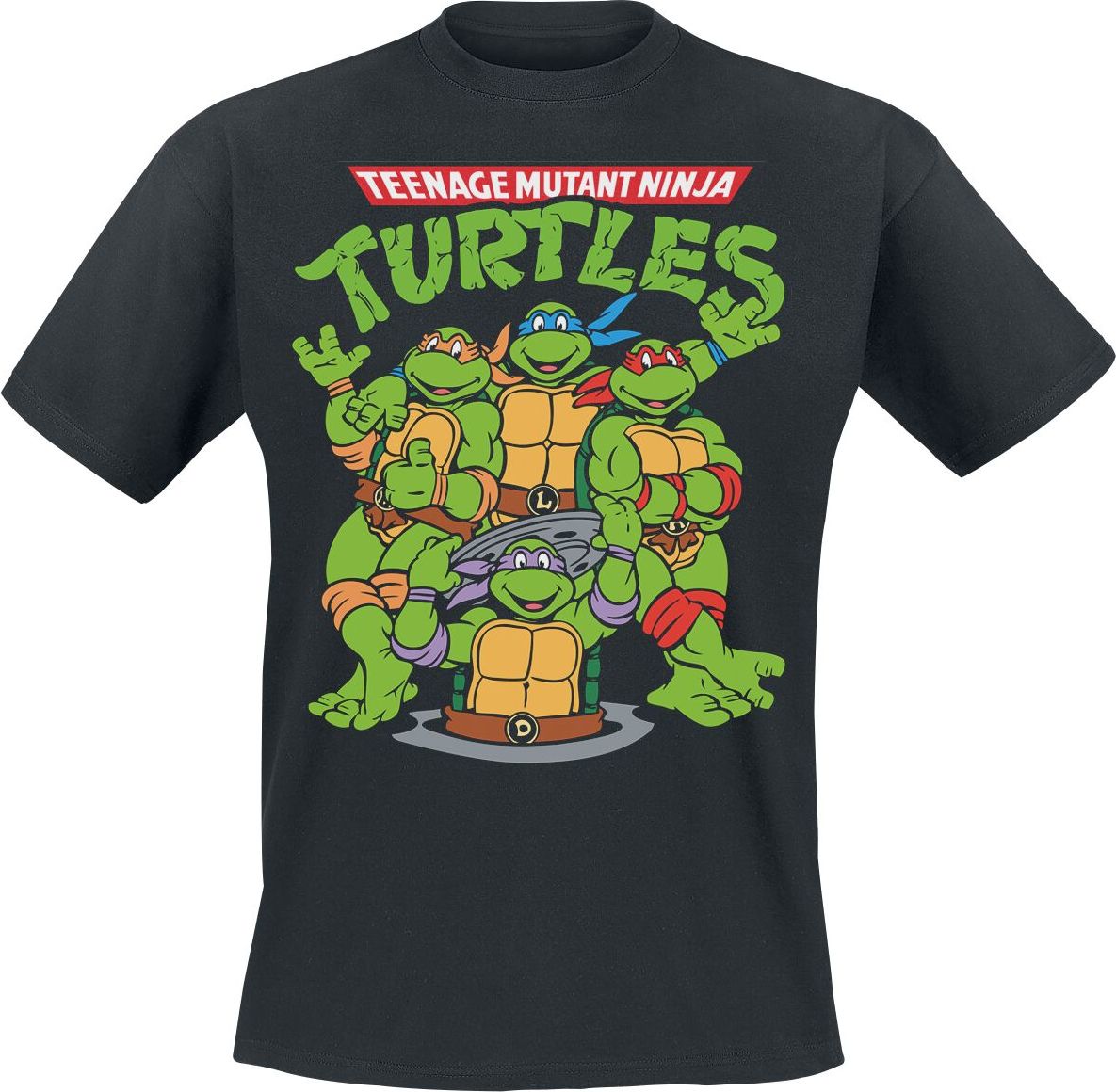 Teenage Mutant Ninja Turtles Group Tričko černá - Merchstore.cz