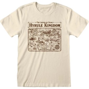 The Legend Of Zelda Map of Hyrule Tričko šedobílá