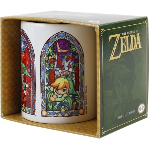 The Legend Of Zelda Stained Glass Hrnek bílá
