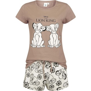 The Lion King Simba & Nala pyžama béžová/hnedá - Merchstore.cz