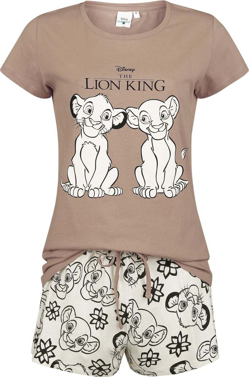 The Lion King Simba & Nala pyžama béžová/hnedá - Merchstore.cz The Lion King Simba & Nala pyžama béžová/hnedá - Merchstore.cz