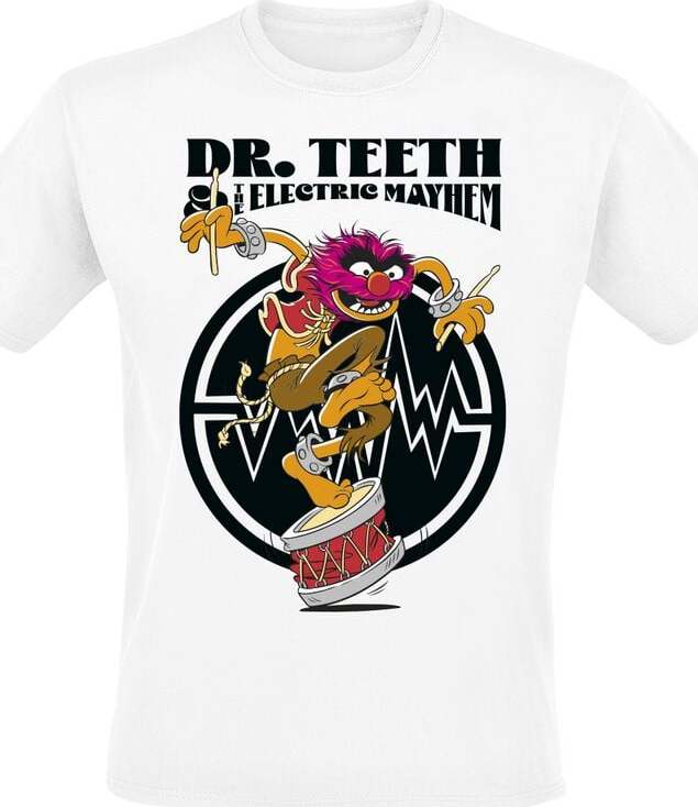 The Muppets Animal Tričko bílá - Merchstore.cz