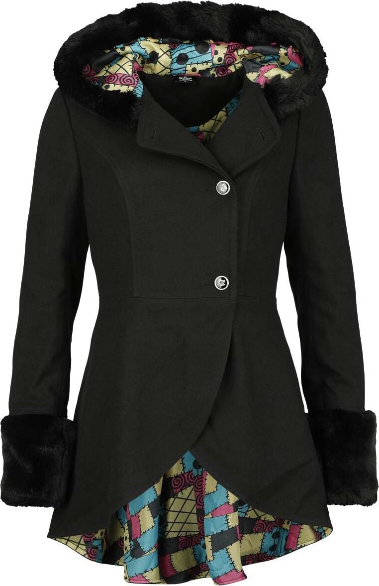 The Nightmare Before Christmas Sally Dámský kabát černá - Merchstore.cz