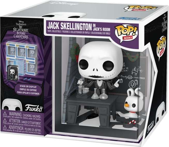 The Nightmare Before Christmas Vinylová figurka Jack Skellington in Jack´s Room - (Pop! Nooks) Sberatelská postava standard - Merchstore.cz