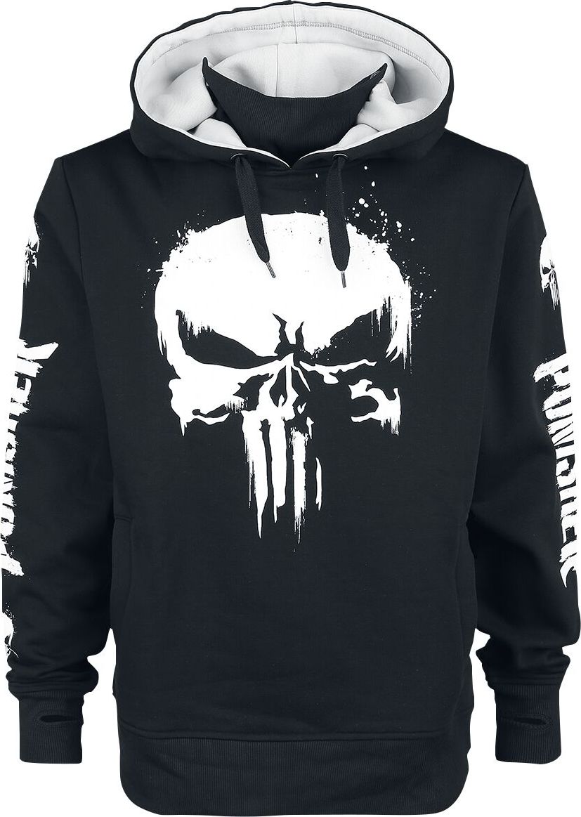 The Punisher Skull Mikina s kapucí černá - Merchstore.cz