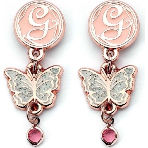 Wicked Glinda - Drop Butterfly náušnice stríbrná - Merchstore.cz