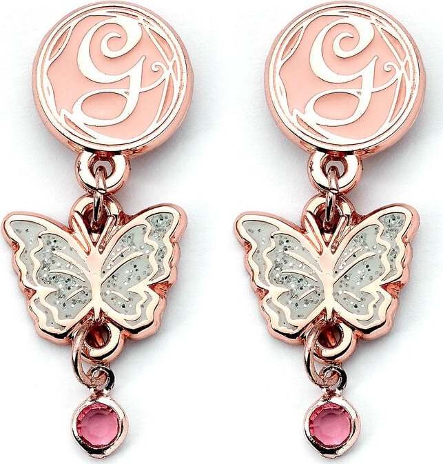 Wicked Glinda - Drop Butterfly náušnice stríbrná - Merchstore.cz Wicked Glinda - Drop Butterfly náušnice stríbrná - Merchstore.cz