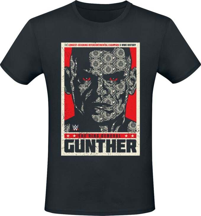 WWE GUNTHER Tričko černá - Merchstore.cz