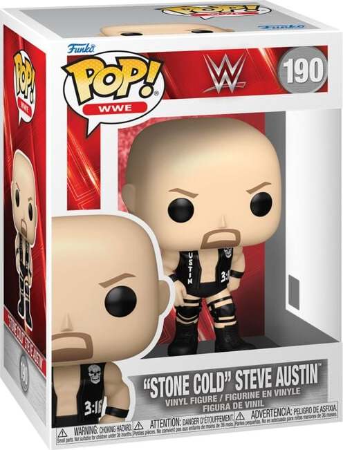 WWE Vinylová figurka č.190 Stone Cold - Steve Austin Sberatelská postava standard - Merchstore.cz