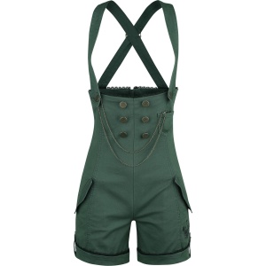 Alice in Wonderland The Mad Hatter Dámské šortky tmave zelená