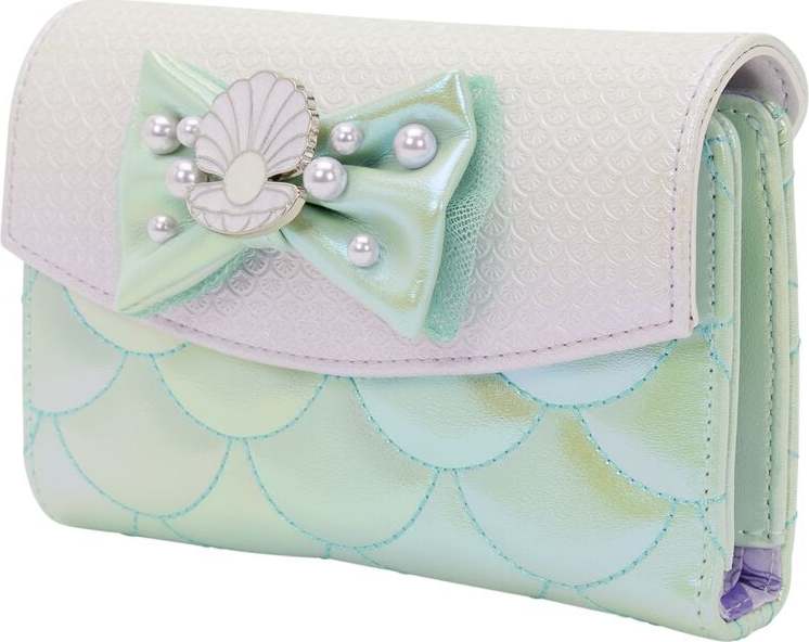 Ariel - Malá mořská víla Loungefly - Iridescent Pearl Peněženka černá - Merchstore.cz