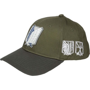Attack On Titan Wall Blason Baseballová kšiltovka khaki - Merchstore.cz