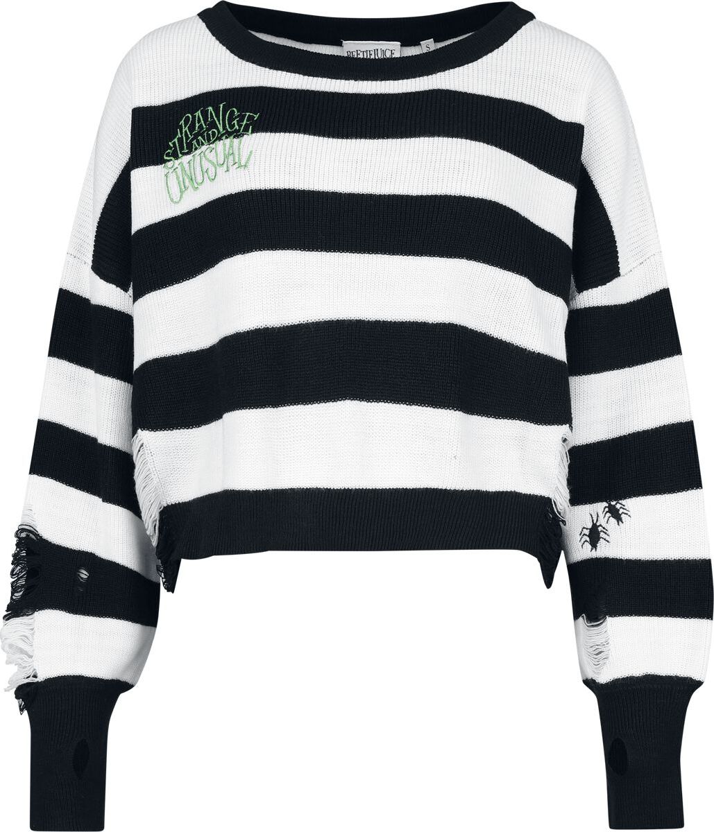Beetlejuice Strange And Unusual - Oversize Pletený svetr vícebarevný - Merchstore.cz