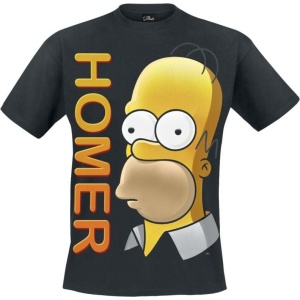 Die Simpsons Homer Portrait Tričko černá - Merchstore.cz