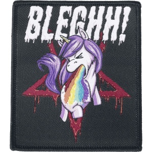 Einhorn Bleghh! nášivka vícebarevný