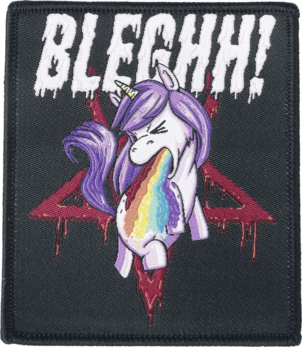 Einhorn Bleghh! nášivka vícebarevný - Merchstore.cz