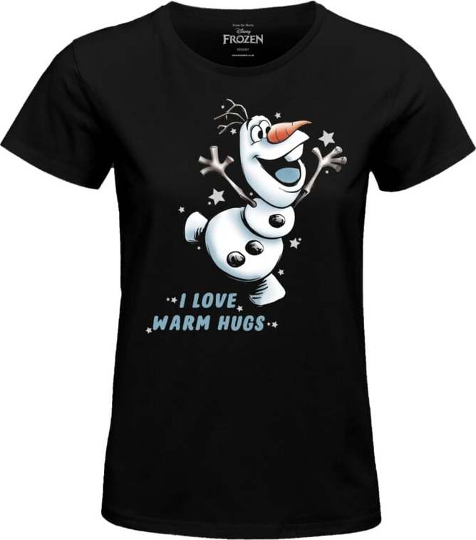 Frozen Olaf In Love Dámské tričko černá - Merchstore.cz