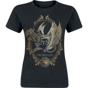 Game Of Thrones House of the Dragon - Fire Made Flesh Dámské tričko černá - Merchstore.cz