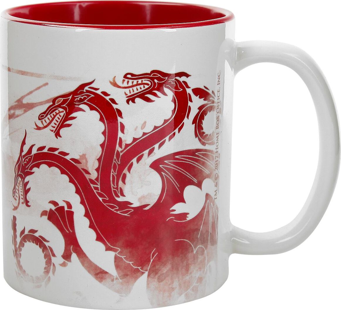 Game Of Thrones Targaryen - Roter Drache keramický hrnek bílá/cervená - Merchstore.cz Game Of Thrones Targaryen - Roter Drache keramický hrnek bílá/cervená - Merchstore.cz