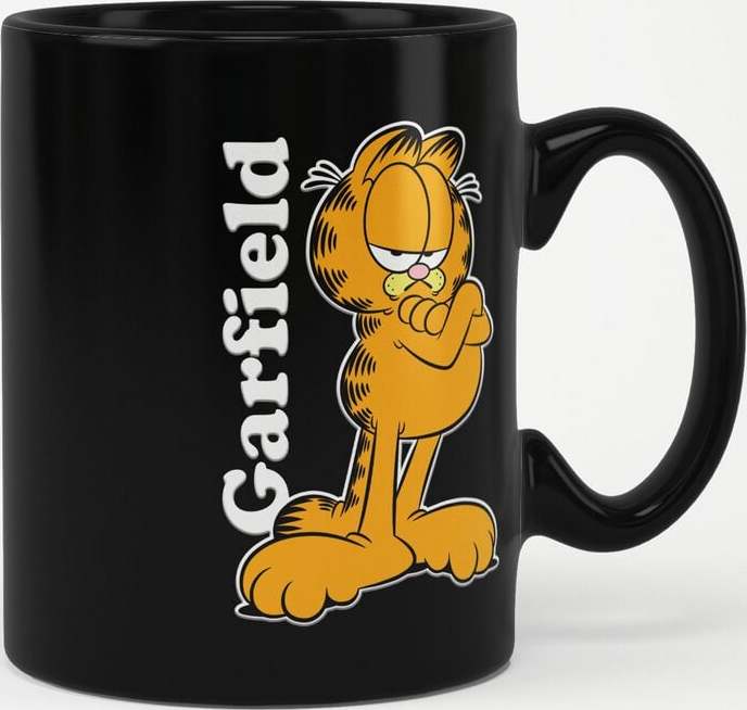 Garfield Pose Hrnek černá - Merchstore.cz