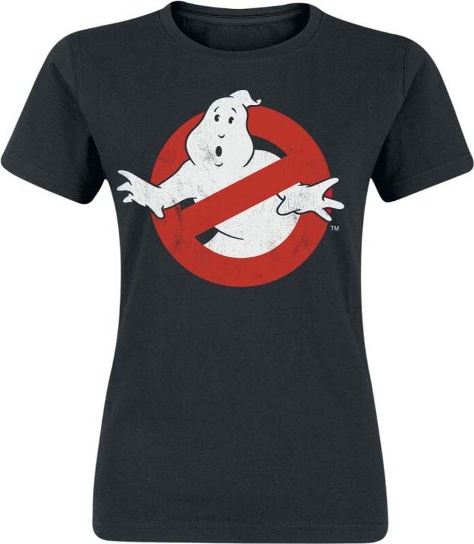 Ghostbusters Distressed Logo Dámské tričko černá - Merchstore.cz