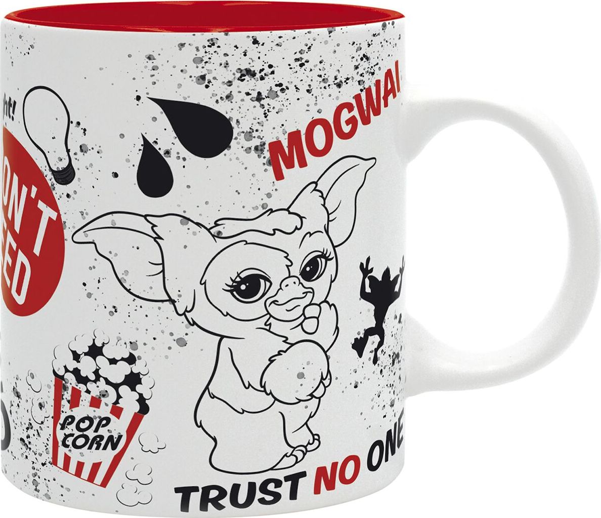 Gremlins Gizmo Hrnek bílá/cerná/cervená - Merchstore.cz Gremlins Gizmo Hrnek bílá/cerná/cervená - Merchstore.cz