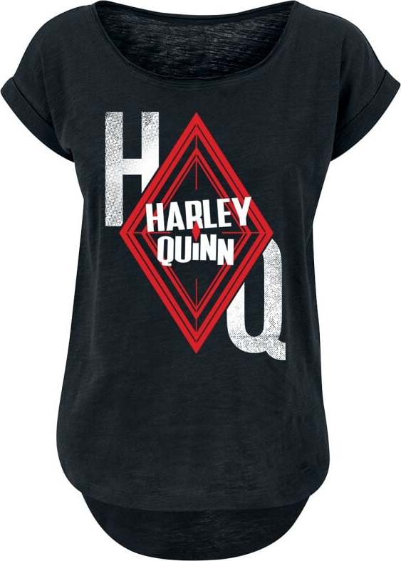 Harley Quinn Logo Dámské tričko černá - Merchstore.cz Harley Quinn Logo Dámské tričko černá - Merchstore.cz