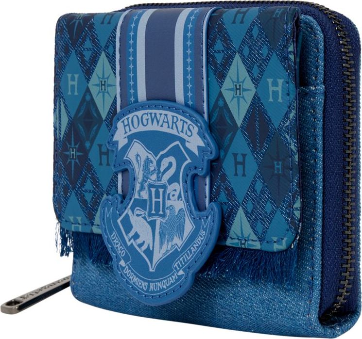 Harry Potter Denimový ruksak Loungefly - Hogwarts Peněženka tmavě modrá - Merchstore.cz