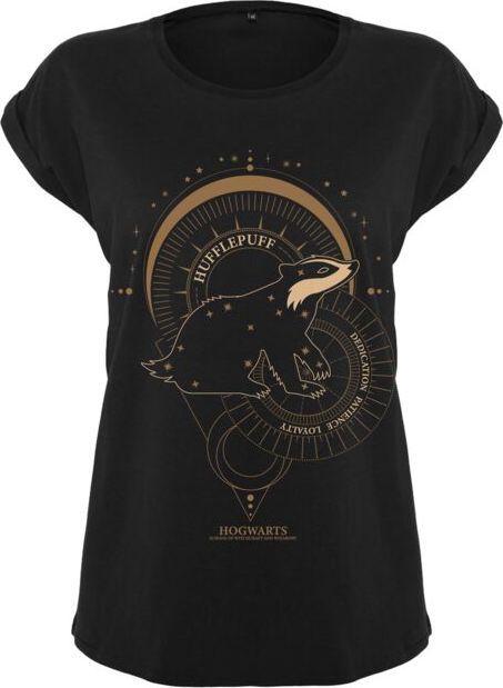 Harry Potter Hufflepuff Dámské tričko černá - Merchstore.cz