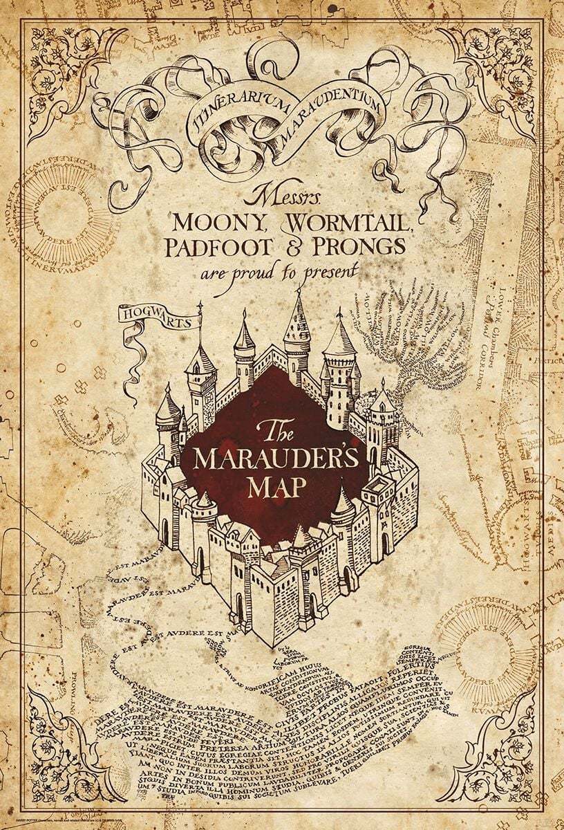 Harry Potter Marauder's Map plakát vícebarevný - Merchstore.cz