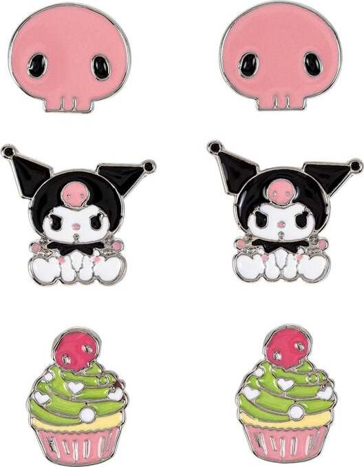 Hello Kitty Kuromi sada náušnic vícebarevný - Merchstore.cz Hello Kitty Kuromi sada náušnic vícebarevný - Merchstore.cz